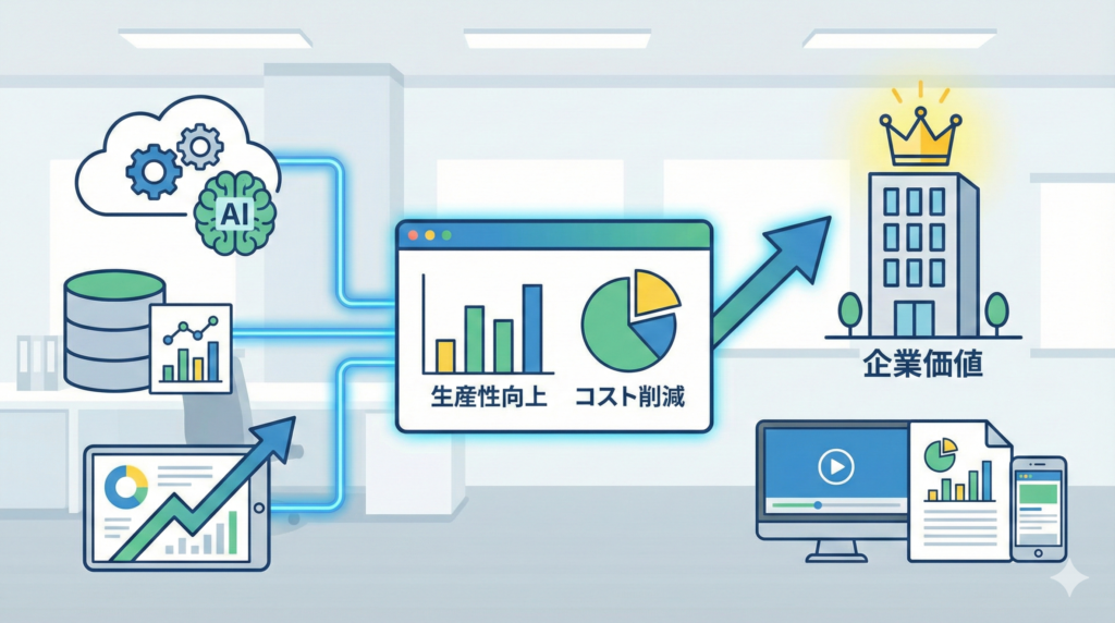 DX経営による企業価値向上を可視化するコンテンツ制作