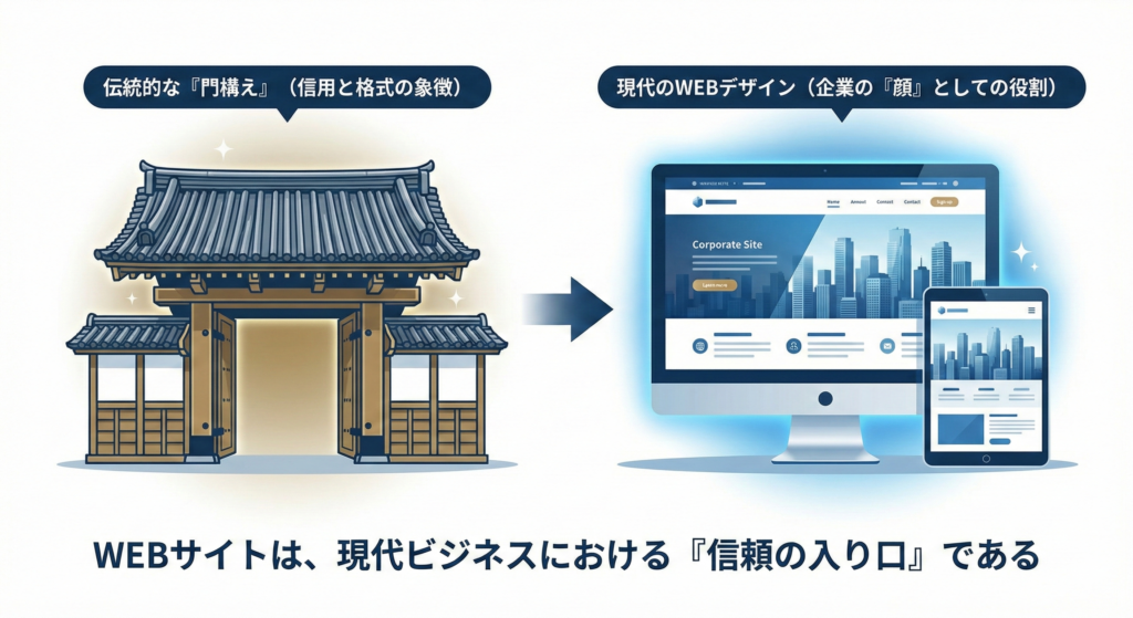 現代の「武家屋敷の門構え」としてのWEBサイト