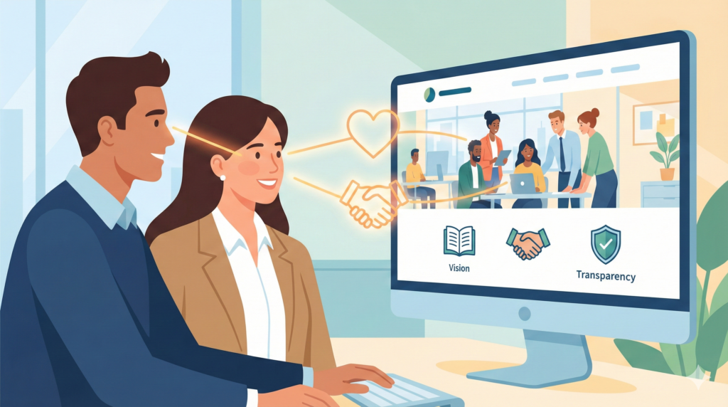 求職者がWEBサイトに求めているのは「共感」と「信頼」