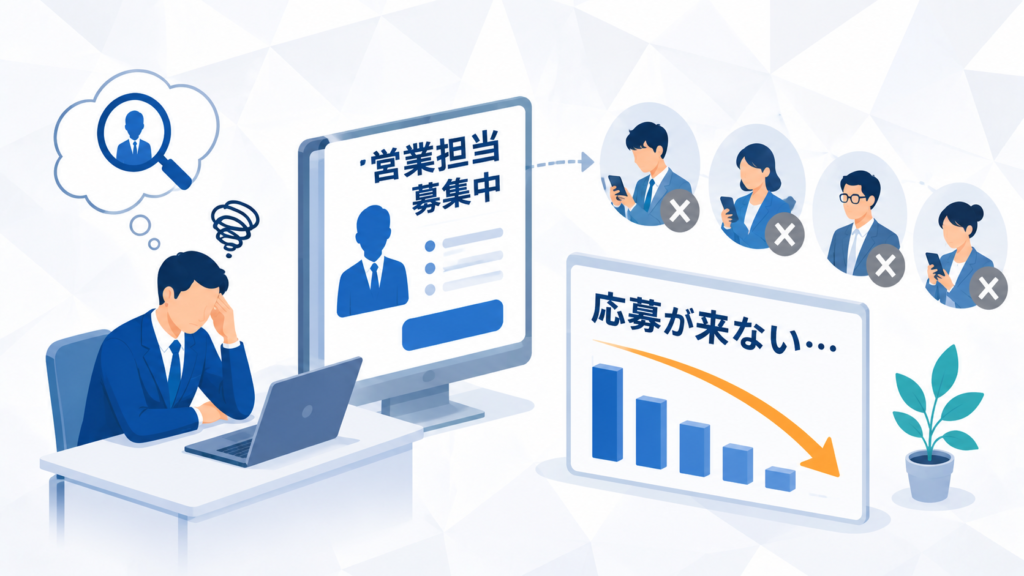 営業担当を募集しても採用できない企業が増えている