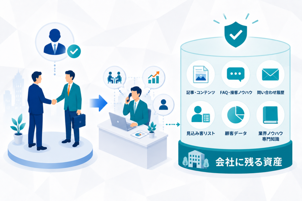 営業担当を採用した場合、会社に何が残るのか