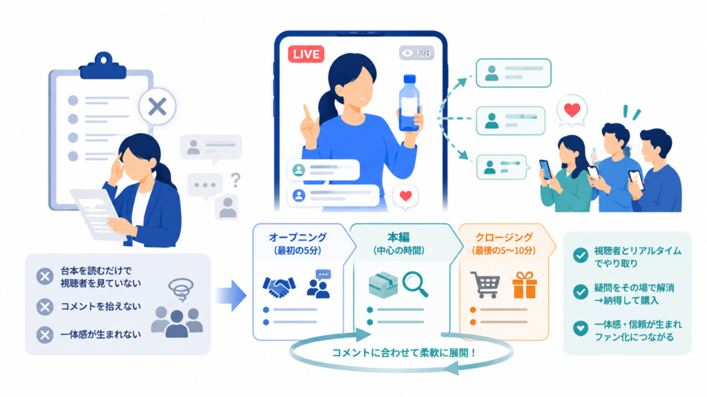 台本はNG？視聴者の心を掴む「売れる構成案」の作り方